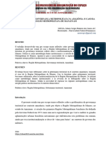 GT 11 T8 - IIICBOE - Reflexões Sobre Governança Metropolitana Na Amazônia 2