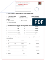 Examen Mensual de Comunicación 3 y 4 - Agosto