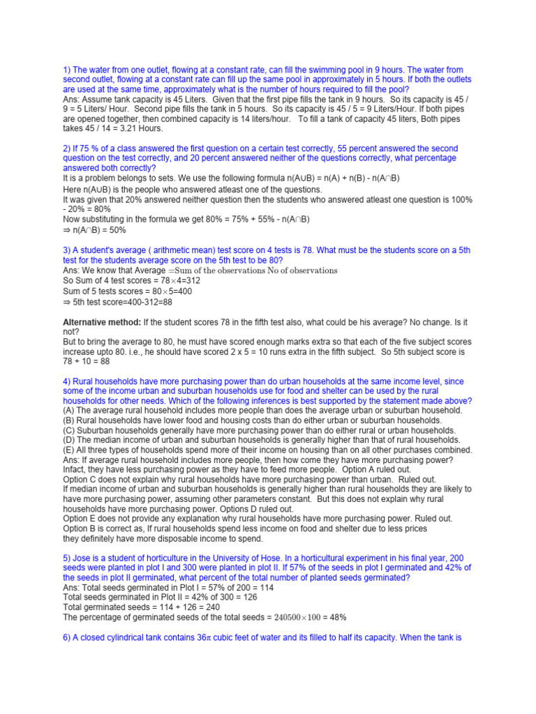 Solving Math Problems and Concepts | PDF | Area | Interest