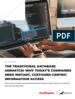 The Traditional Database Mismatch - Ebook - 1146