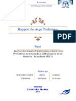 Rapport de Stage Technique (Lessafre Maroc)