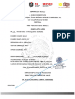 Certificado Medico y Doping Eliseo Lopez