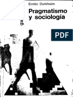 DURKHEIM, EMILIO - Pragmatismo y Sociología (OCR) (Por Ganz1912)