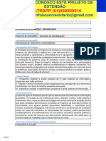 Projeto de Extensão I - Sistemas de Informação