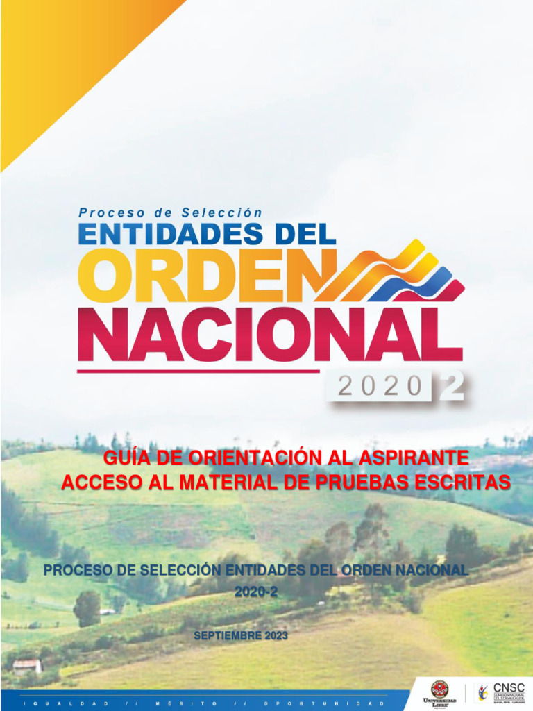 Guía de Acceso a Pruebas Escritas 2023 | PDF | Documento de identidad ...