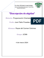 Descripcion de Objetos - RCD