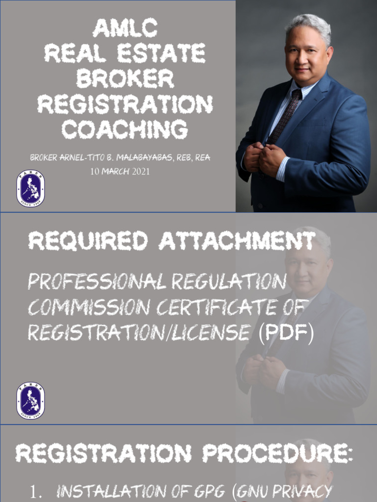 AMLC Online Registration Guide | PDF | Cyberwarfare | Security