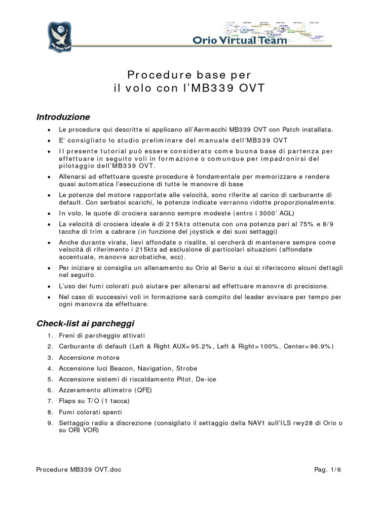OVT ProcedureMB339 | PDF