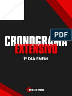 Cronograma Extensivo para o 1° Dia Do ENEM (Versão White)