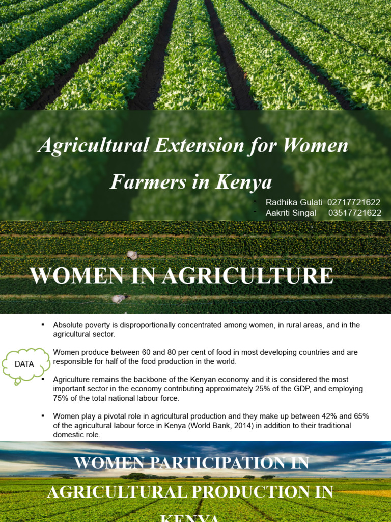 Women in Agriculture in Kenya | PDF | Agriculture | Kenya
