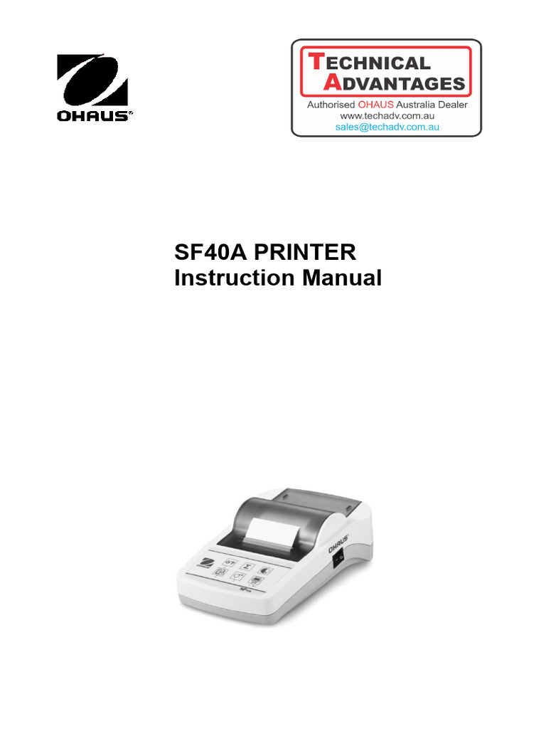 OHAUS SF40A Scale Printer Paper 57.5mm 2 Pack Rolls - 57.5mm Thermal ...