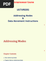 MP - Lec 03 - Addressing Modes and Data Movement