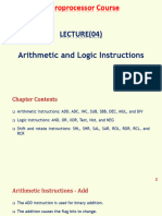 MP - Lec 04 - Arithmetic & Logic Instructions