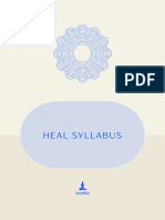 Heal Syllabus Table of Contents