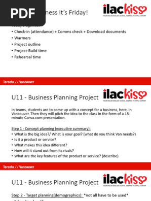 Business plan pitch