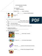 Latihan Pts Bahasa Inggris Kelas III