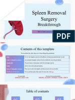 Spleen Removal Surgery Breakthrough by Slidesgo