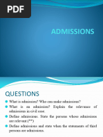 Admissions