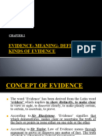 Evidence - Meaning & Definition