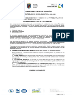 Documento Explicativo de Garantías