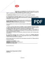 Carta Alta Cuentas Sucursal HSBC - 2021 - MINISO MEXICO SAPI de CV.