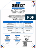 Sertifikat Misrahmawati, S.PD