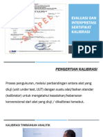 Evaluasi Dan Interpretasi Sertifikat Kalibrasi-130923