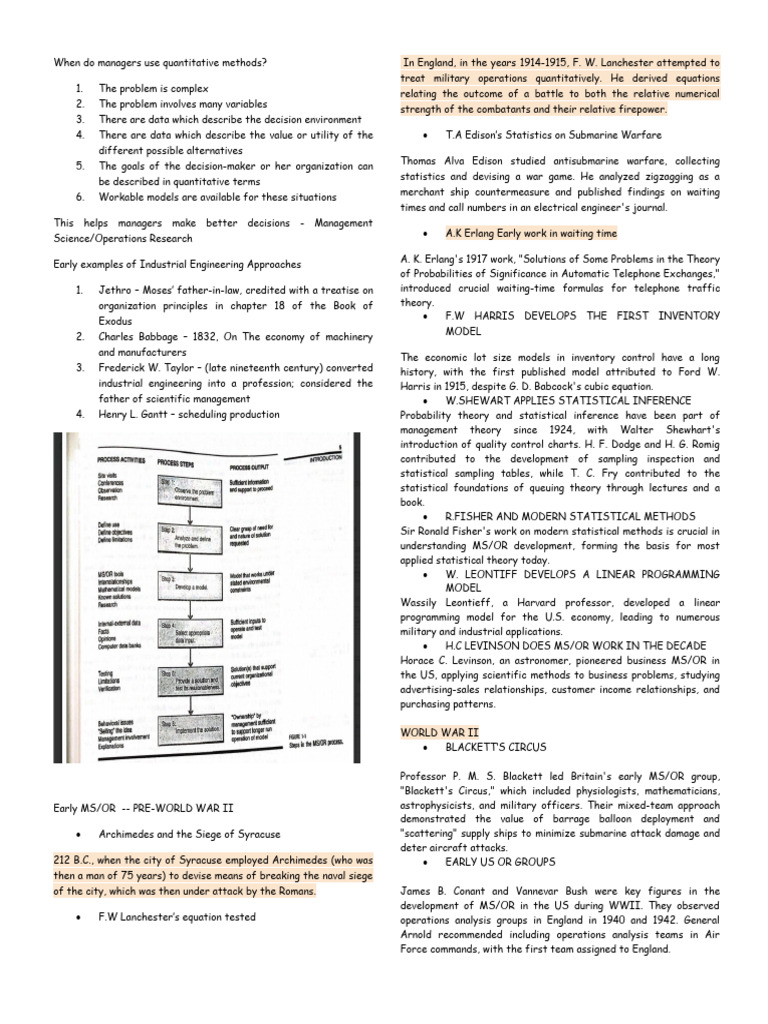 When to Use Quantitative Methods | PDF | Operations Research | Inventory