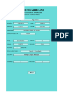 Registro Auxiliar de C y T 4°