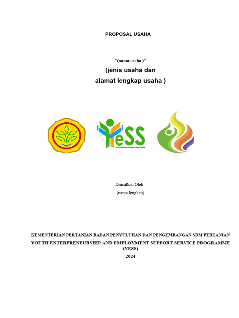 Proposal Usaha Sembako 2024 | PDF