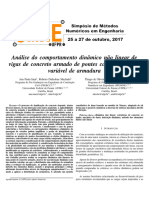 Análise Do Comportamento Dinâmico Não Linear de Vigas de Concreto Armado de Pontes Com Distribuição Variável de Armadura