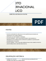 Direito Internacional Público - Aulas 3 e 4