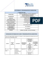 Plan de Trabajo Derecho Comercial, Prof. Silva