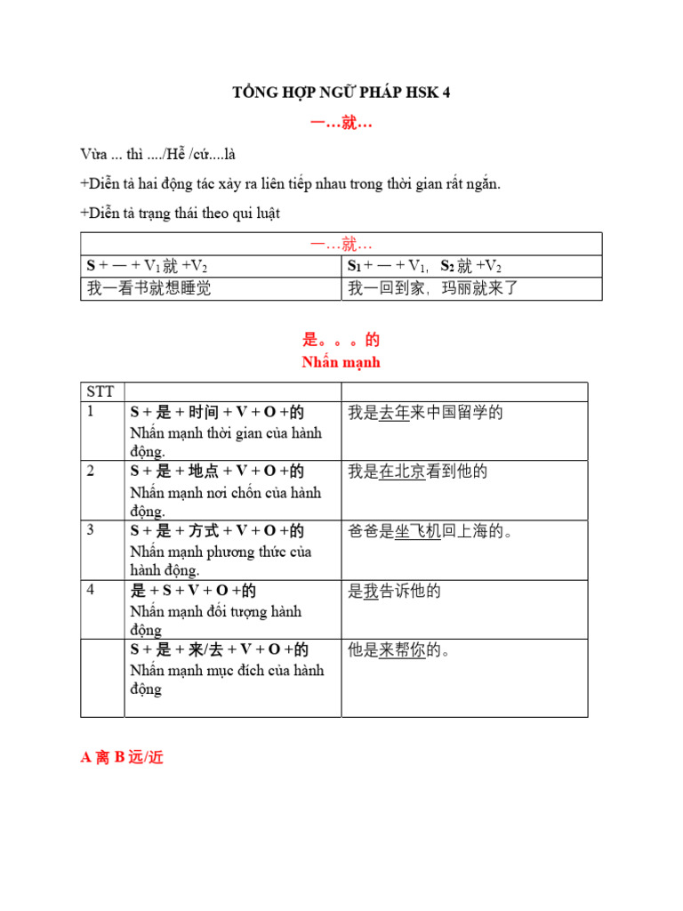 2.58-Buoi 41 - Ngu Phap HSK 4-02314 | PDF