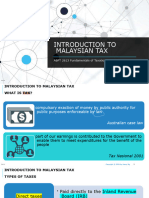Intro To Msian Taxation - 2023 (Week 1)
