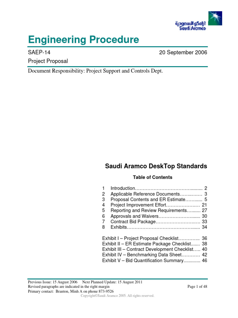 SAEP-14 - Project Proposal | PDF | Environmental Impact Assessment ...