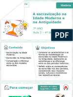 A Escravização Na Idade Moderna e Na Antiguidade: 7º ANO Aula 3 - 4º Bimestre