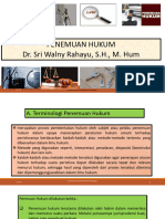 Sesi 1 - Terminologi Penemuan Hukum