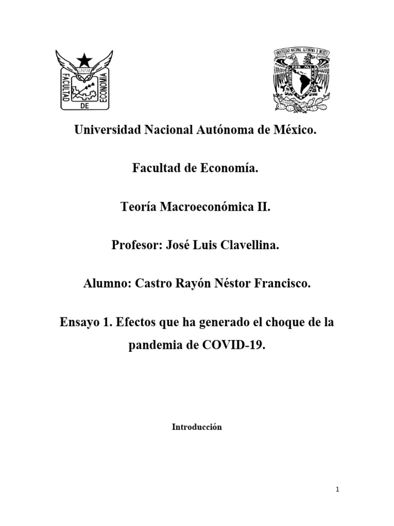 Impacto económico de la pandemia en México | PDF | Inflación ...