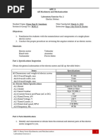 ABE 11 Laboratory Exercise 2 Electric Motors