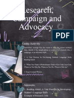 Research Campaign Advocacy