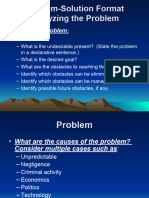 Problem Solution Format Slides