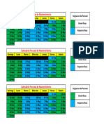 Calendario Personal de Mantenimiento