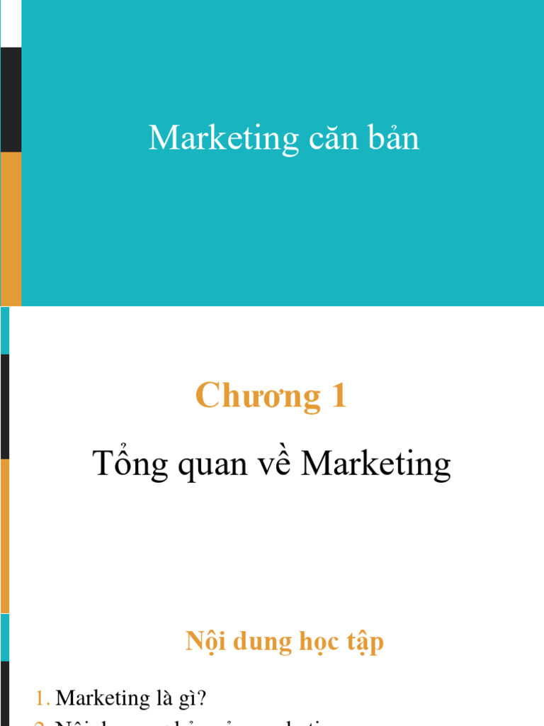 Chương 1 - Intro To Marketing | PDF