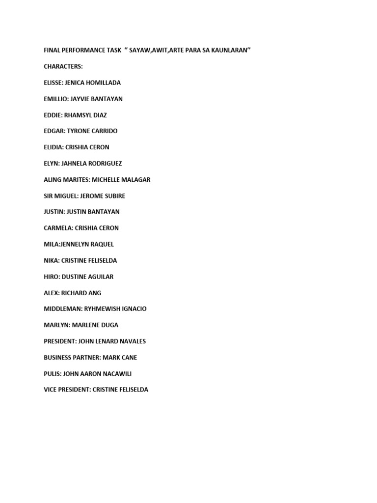 Final Edited Script Ap | PDF