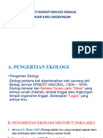 Konsep-Konsep Ekologi Sebagai Dasar Ilmu Lingkungan