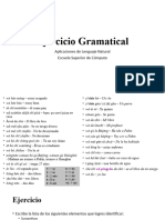 Ejercicio Gramatical