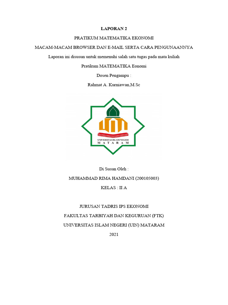 LAPORAN Browser Dan E-Mail | PDF