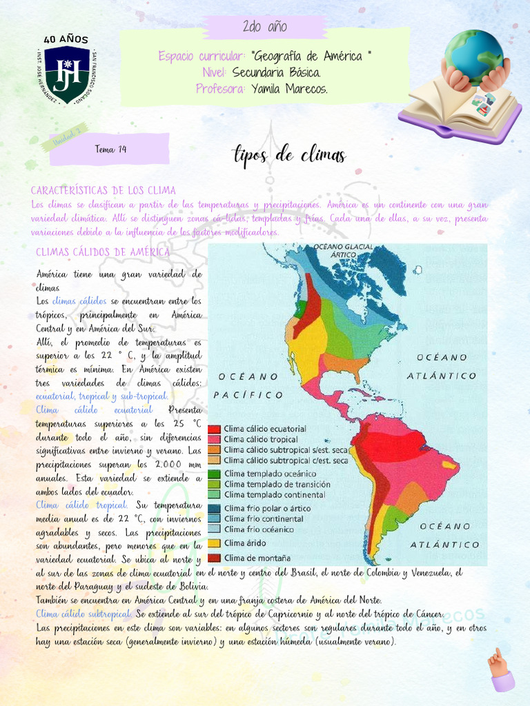 Climas de América: Tipos y Características | PDF | Clima | Clima templado