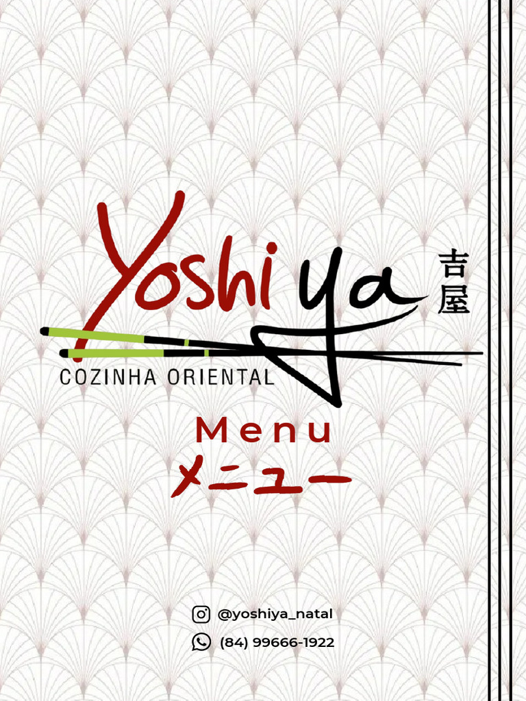 Cardápio Yoshiya Natal | PDF | Caldo | Alimentos